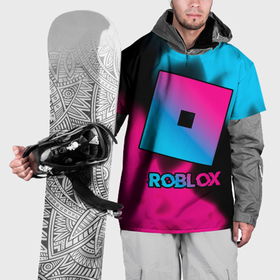Накидка на куртку 3D с принтом Roblox   neon gradient в Санкт-Петербурге, 100% полиэстер |  | Тематика изображения на принте: 