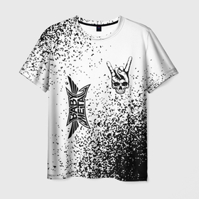 Мужская футболка 3D с принтом Babymetal и рок символ на светлом фоне в Курске, 100% полиэфир | прямой крой, круглый вырез горловины, длина до линии бедер | 