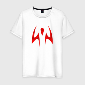 Мужская футболка хлопок с принтом Магическая битва знаки Двуликого Призрака в Белгороде, 100% хлопок | прямой крой, круглый вырез горловины, длина до линии бедер, слегка спущенное плечо. | 