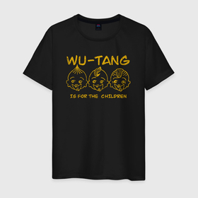 Мужская футболка хлопок с принтом Wu Tang для детей в городе Новоалтайск, 100% хлопок | прямой крой, круглый вырез горловины, длина до линии бедер, слегка спущенное плечо. | 
