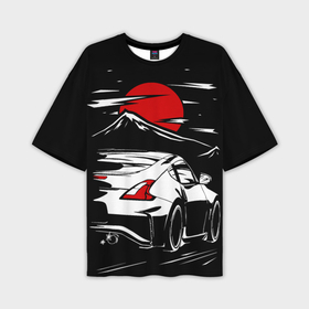 Мужская футболка oversize 3D с принтом Nissan 370Z в Кировске,  |  | 