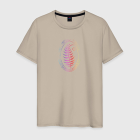 Мужская футболка хлопок с принтом Волшебное растение в Тюмени, 100% хлопок | прямой крой, круглый вырез горловины, длина до линии бедер, слегка спущенное плечо. | 