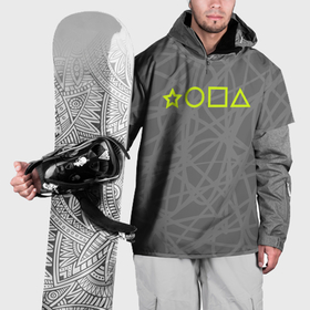 Накидка на куртку 3D с принтом Ребус   жопа в Кировске, 100% полиэстер |  | 