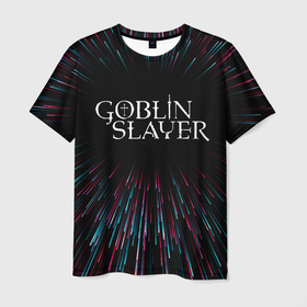 Мужская футболка 3D с принтом Goblin Slayer infinity в Петрозаводске, 100% полиэфир | прямой крой, круглый вырез горловины, длина до линии бедер | Тематика изображения на принте: 