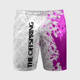 Мужские шорты спортивные с принтом The Offspring rock legends: по вертикали в Тюмени,  |  | Тематика изображения на принте: 