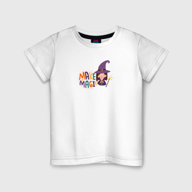 Детская футболка хлопок с принтом твори волшебство в Петрозаводске, 100% хлопок | круглый вырез горловины, полуприлегающий силуэт, длина до линии бедер | 