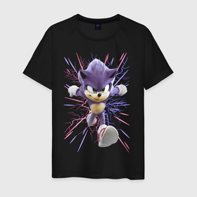 Светящаяся мужская футболка с принтом Sonic is running в Курске,  |  | 