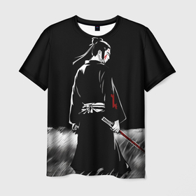 Мужская футболка 3D с принтом В поле одинокий воин в Санкт-Петербурге, 100% полиэфир | прямой крой, круглый вырез горловины, длина до линии бедер | 