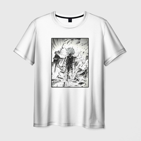 Мужская футболка 3D с принтом Габимару скан манги в Тюмени, 100% полиэфир | прямой крой, круглый вырез горловины, длина до линии бедер | 