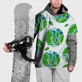 Накидка на куртку 3D с принтом Планета земля, земной шар , 100% полиэстер |  | 