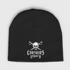 Мужская шапка демисезонная с принтом Corsairs Legacy logo ,  |  | 
