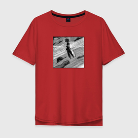 Мужская футболка хлопок Oversize с принтом Hells paradise gabimaru , 100% хлопок | свободный крой, круглый ворот, “спинка” длиннее передней части | Тематика изображения на принте: 