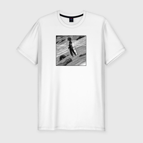 Мужская футболка хлопок Slim с принтом Hells paradise gabimaru в Курске, 92% хлопок, 8% лайкра | приталенный силуэт, круглый вырез ворота, длина до линии бедра, короткий рукав | 