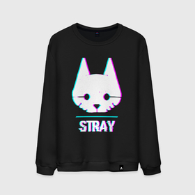 Мужской свитшот хлопок с принтом Stray в стиле glitch и баги графики в городе Новоалтайск, 100% хлопок |  | 