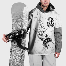 Накидка на куртку 3D с принтом Nickelback Dark Horse в Екатеринбурге, 100% полиэстер |  | 