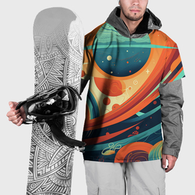 Накидка на куртку 3D с принтом Абстрактный космический пейзаж: арт нейросети в Санкт-Петербурге, 100% полиэстер |  | Тематика изображения на принте: 