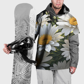 Накидка на куртку 3D с принтом Ромашки на лугу , 100% полиэстер |  | 