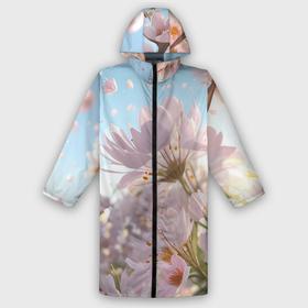 Дождевик унисекс 3D Розовые цветы на фоне неба: в городе Новоалтайск,  |  |