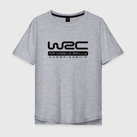 Мужская футболка хлопок Oversize с принтом Чемпионат мира по ралли в Кировске, 100% хлопок | свободный крой, круглый ворот, “спинка” длиннее передней части | 