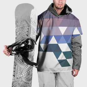Накидка на куртку 3D с принтом Абстрактные разноцветные треугольники в паттерне в Новосибирске, 100% полиэстер |  | Тематика изображения на принте: 