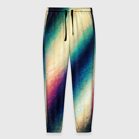 Мужские брюки 3D с принтом Абстракция вселенной в Кировске, 100% полиэстер | манжеты по низу, эластичный пояс регулируется шнурком, по бокам два кармана без застежек, внутренняя часть кармана из мелкой сетки | 