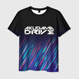 Мужская футболка 3D с принтом Akudama Drive stream , 100% полиэфир | прямой крой, круглый вырез горловины, длина до линии бедер | 
