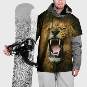 Накидка на куртку 3D с принтом Львиный рев , 100% полиэстер |  | Тематика изображения на принте: 