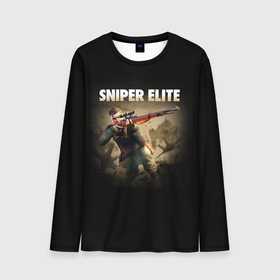 Мужской лонгслив 3D с принтом Sniper Elite 5 в Ухте, 100% полиэстер | длинные рукава, круглый вырез горловины, полуприлегающий силуэт | 