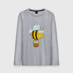 Мужской лонгслив хлопок с принтом Время собирать мед в Тюмени, 100% хлопок |  | Тематика изображения на принте: 