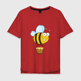 Мужская футболка хлопок Oversize с принтом Время собирать мед в Тюмени, 100% хлопок | свободный крой, круглый ворот, “спинка” длиннее передней части | Тематика изображения на принте: 