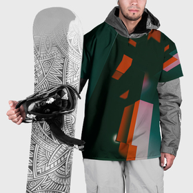 Накидка на куртку 3D с принтом Сюрреалистичные геометрические фигуры в Кировске, 100% полиэстер |  | 