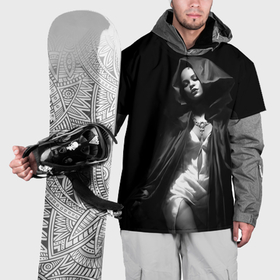 Накидка на куртку 3D с принтом Бесстыжая монашка в Кировске, 100% полиэстер |  | Тематика изображения на принте: 