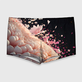 Мужские купальные плавки 3D с принтом Множество розовых цветов в Санкт-Петербурге, Полиэстер 85%, Спандекс 15% |  | Тематика изображения на принте: 