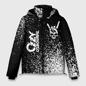 Мужская зимняя куртка 3D с принтом Ozzy Osbourne и рок символ на темном фоне в Екатеринбурге, верх — 100% полиэстер; подкладка — 100% полиэстер; утеплитель — 100% полиэстер | длина ниже бедра, свободный силуэт Оверсайз. Есть воротник-стойка, отстегивающийся капюшон и ветрозащитная планка. 

Боковые карманы с листочкой на кнопках и внутренний карман на молнии. | 