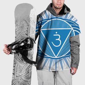Накидка на куртку 3D с принтом Аджна чакра: Аюрведа, йога, кундалини символ в Екатеринбурге, 100% полиэстер |  | Тематика изображения на принте: 