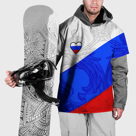 Накидка на куртку 3D с принтом Сердечко   Россия в Белгороде, 100% полиэстер |  | Тематика изображения на принте: 