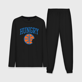 Мужская пижама с лонгсливом хлопок с принтом Hungry basketball в Рязани,  |  | 