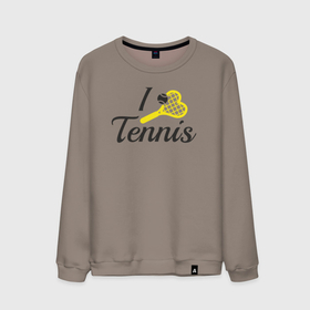 Мужской свитшот хлопок с принтом Love tennis в Санкт-Петербурге, 100% хлопок |  | Тематика изображения на принте: 