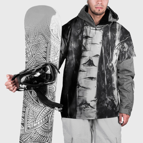 Накидка на куртку 3D с принтом Березки в Санкт-Петербурге, 100% полиэстер |  | 