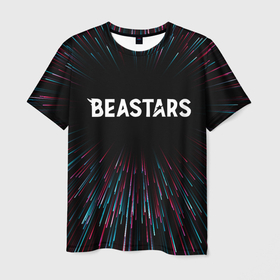 Мужская футболка 3D с принтом Beastars infinity в Кировске, 100% полиэфир | прямой крой, круглый вырез горловины, длина до линии бедер | 