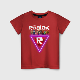 Детская футболка хлопок с принтом Roblox, роблокс в Курске, 100% хлопок | круглый вырез горловины, полуприлегающий силуэт, длина до линии бедер | Тематика изображения на принте: 