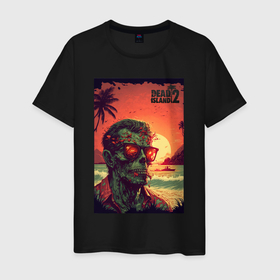 Мужская футболка хлопок с принтом dead  island 2 в Тюмени, 100% хлопок | прямой крой, круглый вырез горловины, длина до линии бедер, слегка спущенное плечо. | 