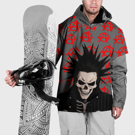 Накидка на куртку 3D с принтом Дохлый панк в Санкт-Петербурге, 100% полиэстер |  | 