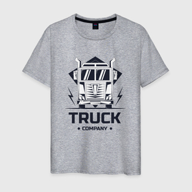 Мужская футболка хлопок с принтом Euro Truck Simulator car в Екатеринбурге, 100% хлопок | прямой крой, круглый вырез горловины, длина до линии бедер, слегка спущенное плечо. | Тематика изображения на принте: 