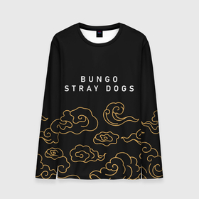 Мужской лонгслив 3D с принтом Bungo Stray Dogs anime clouds в Курске, 100% полиэстер | длинные рукава, круглый вырез горловины, полуприлегающий силуэт | Тематика изображения на принте: 