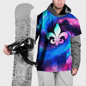 Накидка на куртку 3D с принтом Saints Row неоновый космос в Санкт-Петербурге, 100% полиэстер |  | Тематика изображения на принте: 