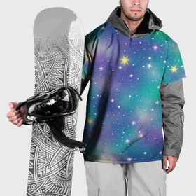 Накидка на куртку 3D с принтом Космическое сияние волшебное , 100% полиэстер |  | Тематика изображения на принте: 