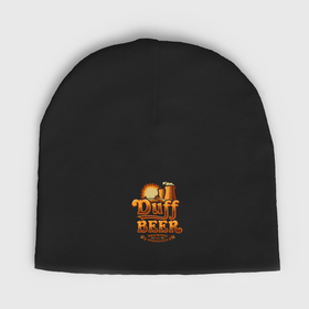 Мужская шапка демисезонная с принтом Duff beer brewing в Курске,  |  | 