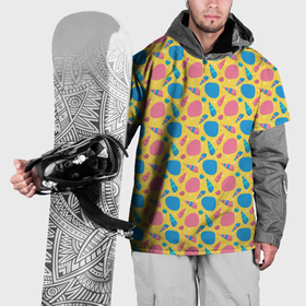 Накидка на куртку 3D с принтом Летний паттерн с ракушками в Петрозаводске, 100% полиэстер |  | Тематика изображения на принте: 