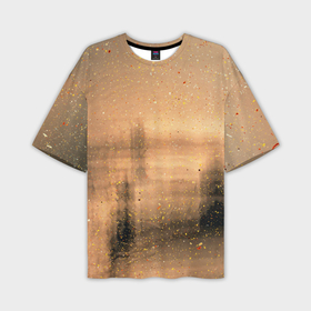 Мужская футболка oversize 3D с принтом Песочные тени ,  |  | Тематика изображения на принте: 
